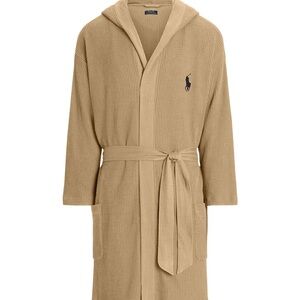 BRAND NEW (NEVER USED) Ralph Lauren Tan Hooded Robe